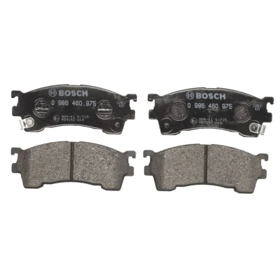 Kuva BOSCH 0 986 460 975 Jarrupalat Low Metallic akustisella kulumavaroittimella MAZDA: 626 V Sedan, Hatchback, 323 F 6