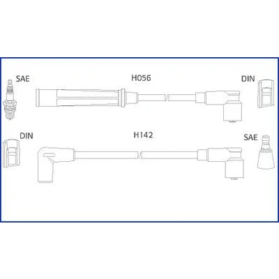 Kuva HITACHI 134439 Sytytysjohto VOLVO: 340 360 Hatchback
