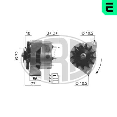 Kuva Laturi MERCEDES BENZ, SEAT OE 005 154 77 02, 78 79 02