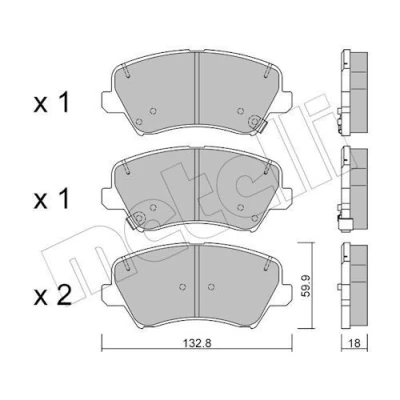 Kuva Jarrupalasarja, levyjarru METELLI 22 0944 0