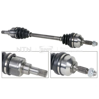 Kuva SNR DK66.022 Vetoakseli Etuakseli, vasen 636mm CITROËN: C3 I Hatchback, C2 Hatchback