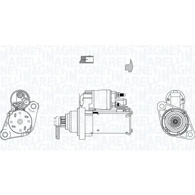 Kuva Käynnistin audi a3, a3 sportback, seat altea, leon, toledo iii, skoda octavia ii, vw golf v, plus jetta iii OE 02T911023M