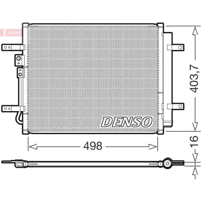 Kuva Lauhdutin, ilmastointilaite DENSO DCN41025
