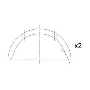 Kuva Välilevy, kampiakseli FAI AutoParts BT3007 STD