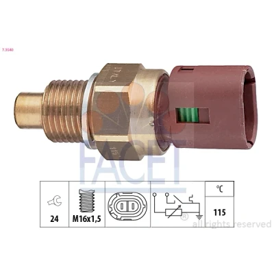 Kuva FACET 7.3540 Jäähdytysnesteen Lämpötila Anturi Made in Italy OE Equivalent