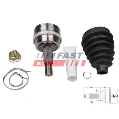 Kuva Nivelsarja, vetoakseli, Pyörän puoli NISSAN, OPEL, RENAULT, VAUXHALL OE 4401720, 4401727, 82 00 169 281