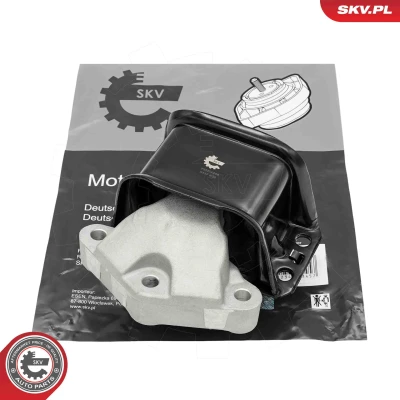 Kuva ESEN SKV 75SKV248 Moottorin Kumityyny Oikea Kumimetallilaakeri Alumiini, Kumi 160mm 124mm CITROËN: C4 I Grand Picasso, Coupe, Hatchback