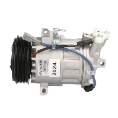 Kuva THERMOTEC KTT090401 Ilmastoinnin Kompressori 6SBL14C 12V PAG 46 R134a magneettikytkimellä