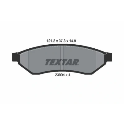 Kuva TEXTAR 2399401 Jarrupalat Ei kulumisenilmaisimelle CHEVROLET: Evanda Sedan, DAEWOO: