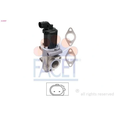 Kuva FACET 23.0047 EGR Venttiili FIAT: Scudo II, II Van, Doblo I Cargo, ALFA ROMEO: 147