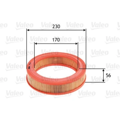 Kuva VALEO 585650 Ilmansuodatin 56 230 Suodatinpanos RENAULT: 4 Farmari, Super 5 Hatchback