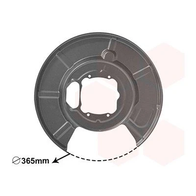 Kuva VAN WEZEL 0655374 Jarrukilpi Taka akseli, oikea BMW: 5 Sedan