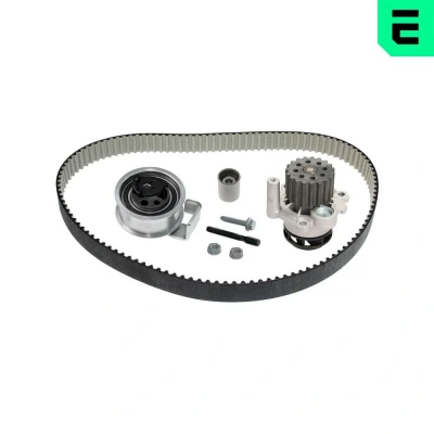 Kuva OPTIMAL SK 1582AQ2 Vesipumppu + Jakohihnasarja Asennusmateriaalilla, Vesipumpulla 120 VOLKSWAGEN: Polo IV Hatchback, Lupo / 3L