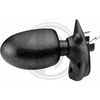 Kuva Ulkopeili Diederichs 4480225 Vasen musta Rakeinen Kupera, sähkö peilinsäädölle, Peili, kokonainen RENAULT: TWINGO 1