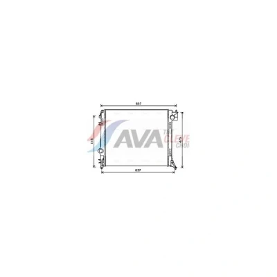 Kuva Jäähdytin,moottorin jäähdytys AVA QUALITY COOLING DN2424