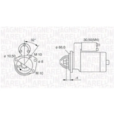 Kuva MAGNETI MARELLI 063721207010 Starttimoottori 12 2,2 10 RENAULT: TRAFIC 2 Bus, Kasten, LAGUNA Grandtour, OPEL: Vivaro A Van, Movano Van