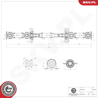 Kuva Vetoakseli ESEN SKV 76SKV093