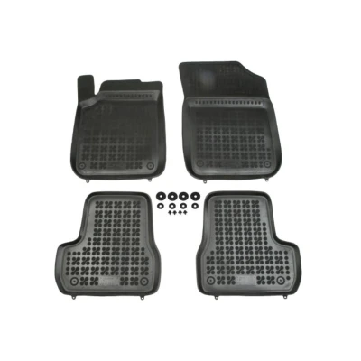 Kuva REZAW PLAST 201213 Lattiamattosetti Kumi Edessä ja takana 4 Musta Räätälöity CITROËN: C3 II