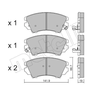 Kuva Jarrupalasarja, levyjarru METELLI 22 0842 0