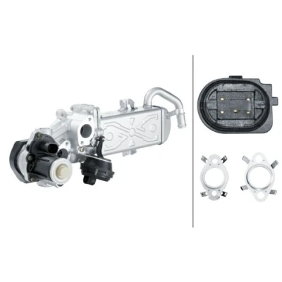 Kuva HELLA 6NU 358 167 001 EGR Moduli (Pakokaasukierrätys) Tiivisteillä, Pakokaasukierrätys jäähdyttimellä venttiilillä VOLKSWAGEN: Caddy 3