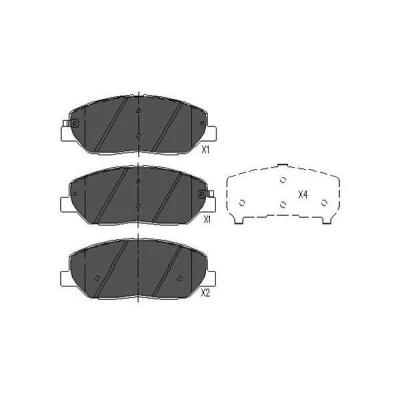 Kuva KAVO PARTS KBP 3023 Jarrupalat akustisella kulumavaroittimella HYUNDAI: SANTA FE 2, KIA: SORENTO SSANGYONG: Korando III SUV