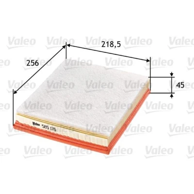 Kuva VALEO 585176 Ilmansuodatin 45 219 254 Suodatinpanos Esisuodattimella FORD: KA Hatchback