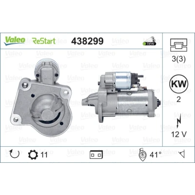 Kuva VALEO NEW STOP&amp;START ORIGINAL PART 438299 Starttimoottori 12 2 11 FORD: MONDEO 4 Turnier, Focus Kombi, S Max Mk1