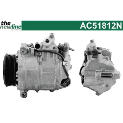 Kuva The NewLine AC51812N Ilmastoinnin Kompressori 7SEU17C MERCEDES BENZ: Vito Mixto, Bussi, Sprinter 3.5 T Bussi