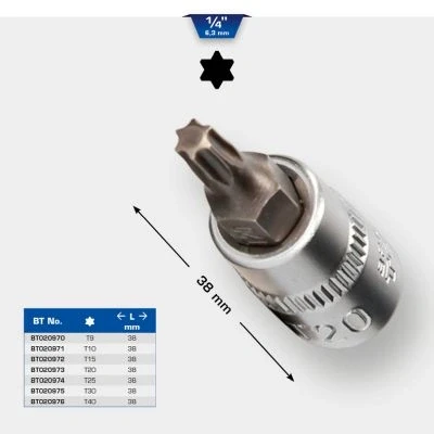 Kuva KS TOOLS BT020971 Hylsyavain T10 Torx