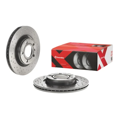 Kuva BREMBO XTRA LINE 09.7196.1X Jarrulevyt 280 22 5 rei&#039;itetty/tuuletettu sisältä pinnoitettu hiiliteräs AUDI: A4 B7 Avant, Sedan, B6 Sedan