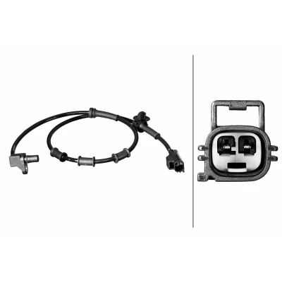 Kuva HELLA 6PU 358 218 911 ABS Anturi Pidikkeellä Impulssianturi 2 napaa 865mm