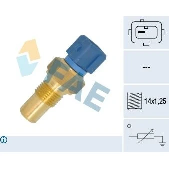 Kuva Jäähdytysnestelämpötilan sensori CITROËN XANTIA, XANTIA Break, PEUGEOT 406, 406 605 OE 1338 77, 1338.77, 168 990 04 22 S1