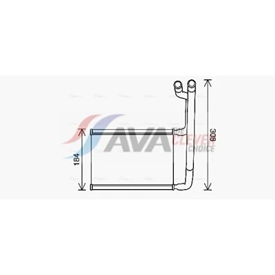 Kuva AVA COOLING SYSTEMS FD6645 Lämmityslaitteen Kenno Putkijohdolla