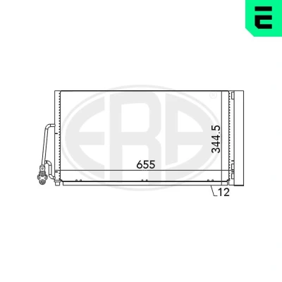 Kuva ERA 667090 Ilmastoinnin Lauhdutin Vedenerottimella MINI: Paceman, Countryman, Hatchback