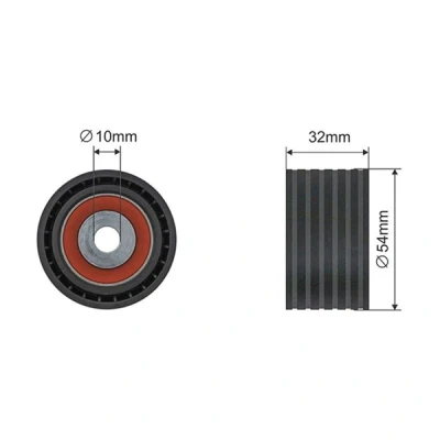 Kuva Ohjainrulla, hammashihna DACIA, NISSAN, OPEL, RENAULT OE 11 93 162 59R, 119316259R, 13 07 756 30R
