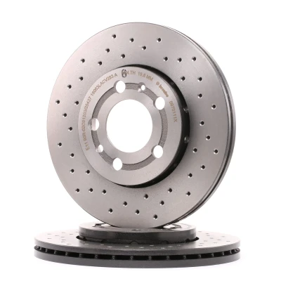 Kuva BREMBO XTRA LINE 09.7011.1X Jarrulevyt 256 22 5 rei&#039;itetty/tuuletettu sisältä pinnoitettu hiiliteräs Ruuveilla VOLKSWAGEN: Golf 4, Bora Sedan
