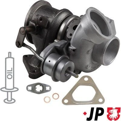 Kuva JP GROUP 1317402700 Turboahdin Pakokaasuahdin sis. tiivistesarjan MERCEDES BENZ: Sprinter 3 T Van, Bussi, 4 Van