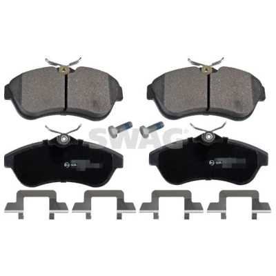 Kuva SWAG 64 91 6591 Jarrupalat Etuakseli Ilman kulumisenilmaisinta Kiinnitysmateriaalilla CITROËN: C3 II, C2 Hatchback, I Hatchback