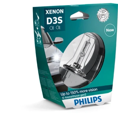 Kuva Xenon lamppu PHILIPS X tremeVision gen2 D3S PK32d 5 LAND ROVER, JEEP, VOLVO, DODGE, SEAT, KIA, CHEVROLET, PORSCHE, VW, MERCEDES BENZ, JAGUAR,