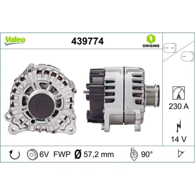 Kuva VALEO 439774 Laturi 14V 230A
