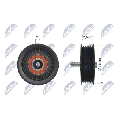 Kuva Ohjain /kiristysrulla kiilahihna MERCEDES BENZ OE 276 202 01 19, 2762020119, A 19