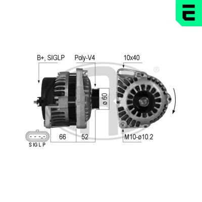 Kuva ERA 210206A Laturi 14V 75A RENAULT: CLIO 2