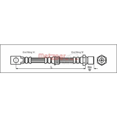 Kuva Jarruletku, Eteen, oikea, vasen OPEL OMEGA B, B Kombi OE 562 037, 042