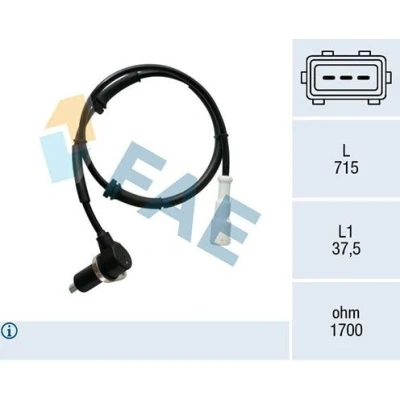 Kuva FAE 78465 ABS anturi Induktiivi 3 715 RENAULT: Kangoo I