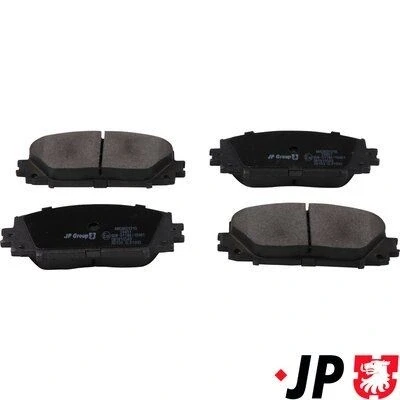 Kuva JP GROUP 4863601210 Jarrupalat Etuakseli Ei kulumisenilmaisimelle TOYOTA: Yaris II Hatchback, III Hatchback