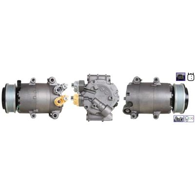 Kuva DRI 700510900 Ilmastoinnin Kompressori PAG 46 R134a Tiivisteillä FORD: FOCUS 3, FIESTA 6