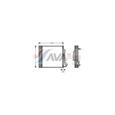 Kuva PRASCO MCA5010D Ilmastoinnin Lauhdutin Vedenerottimella 11,8 8,5 Alumiini 365 R 134a