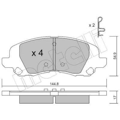 Kuva Jarrupalasarja, levyjarru METELLI 22 0861 0