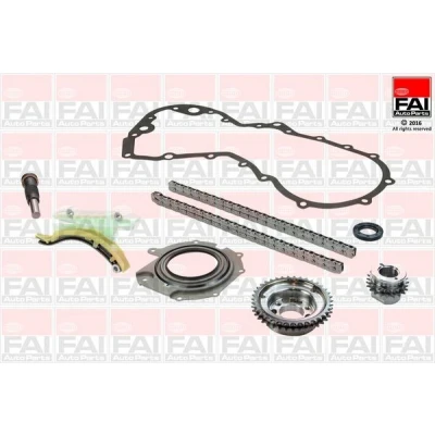 Kuva FAI AutoParts TCK122 Jakoketjusarja Tiivisteillä, Hammaspyörillä Yksinkertainen, Niittiketju FORD: Galaxy Mk2 MPV, MONDEO 4, FIESTA 4