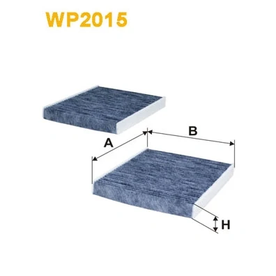 Kuva WIX FILTERS WP2015 Raitisilmasuodatin Aktiivihiilisuodatin 246mm 207mm 30mm BMW: 5 Touring, Sedan, 7